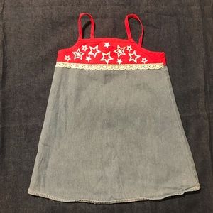 Zoey Toddler’s Red, White, & Blue Dress 🎆🇺🇸